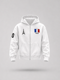 White Paris Hoodie