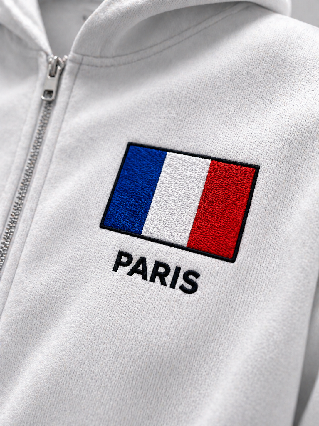 White Paris Hoodie