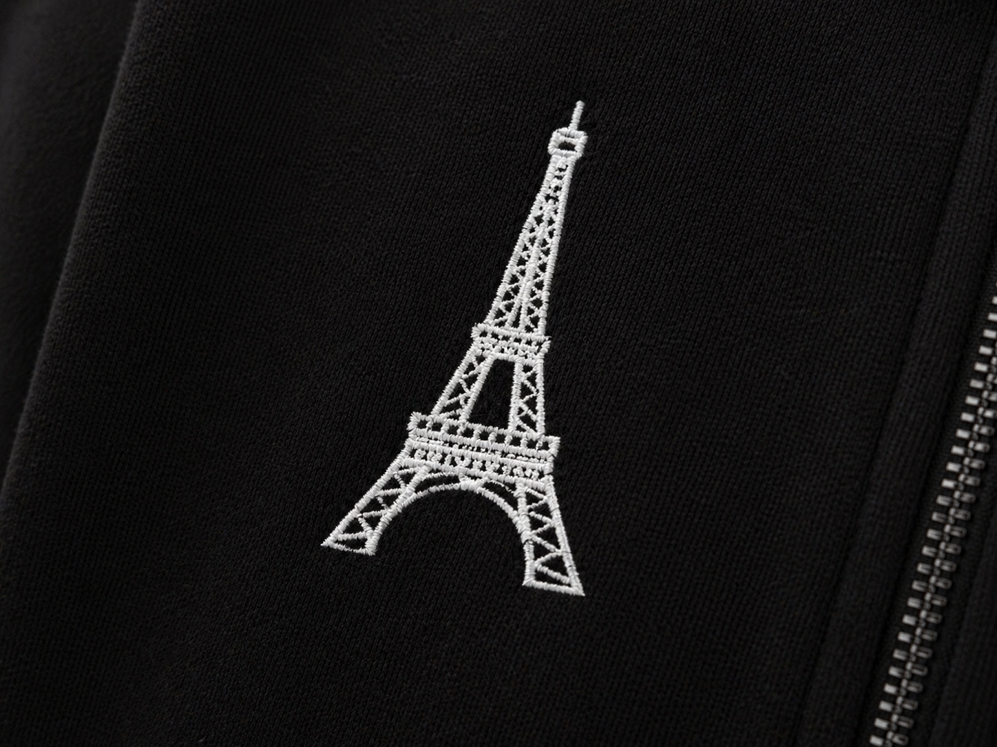Black Paris Hoodie