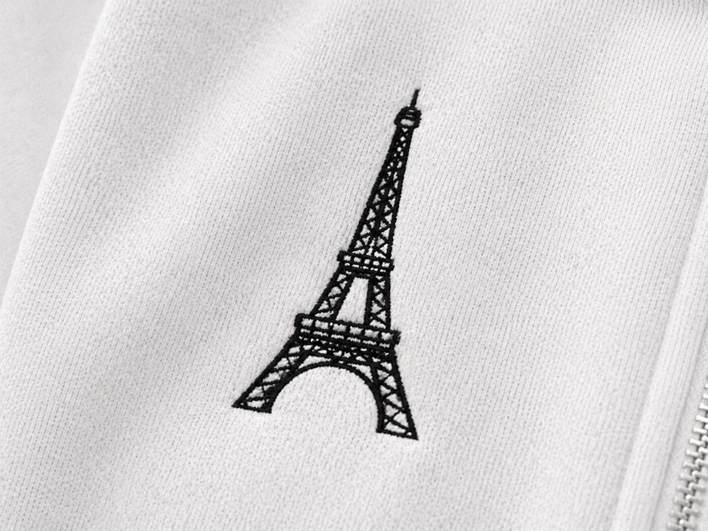 White Paris Hoodie