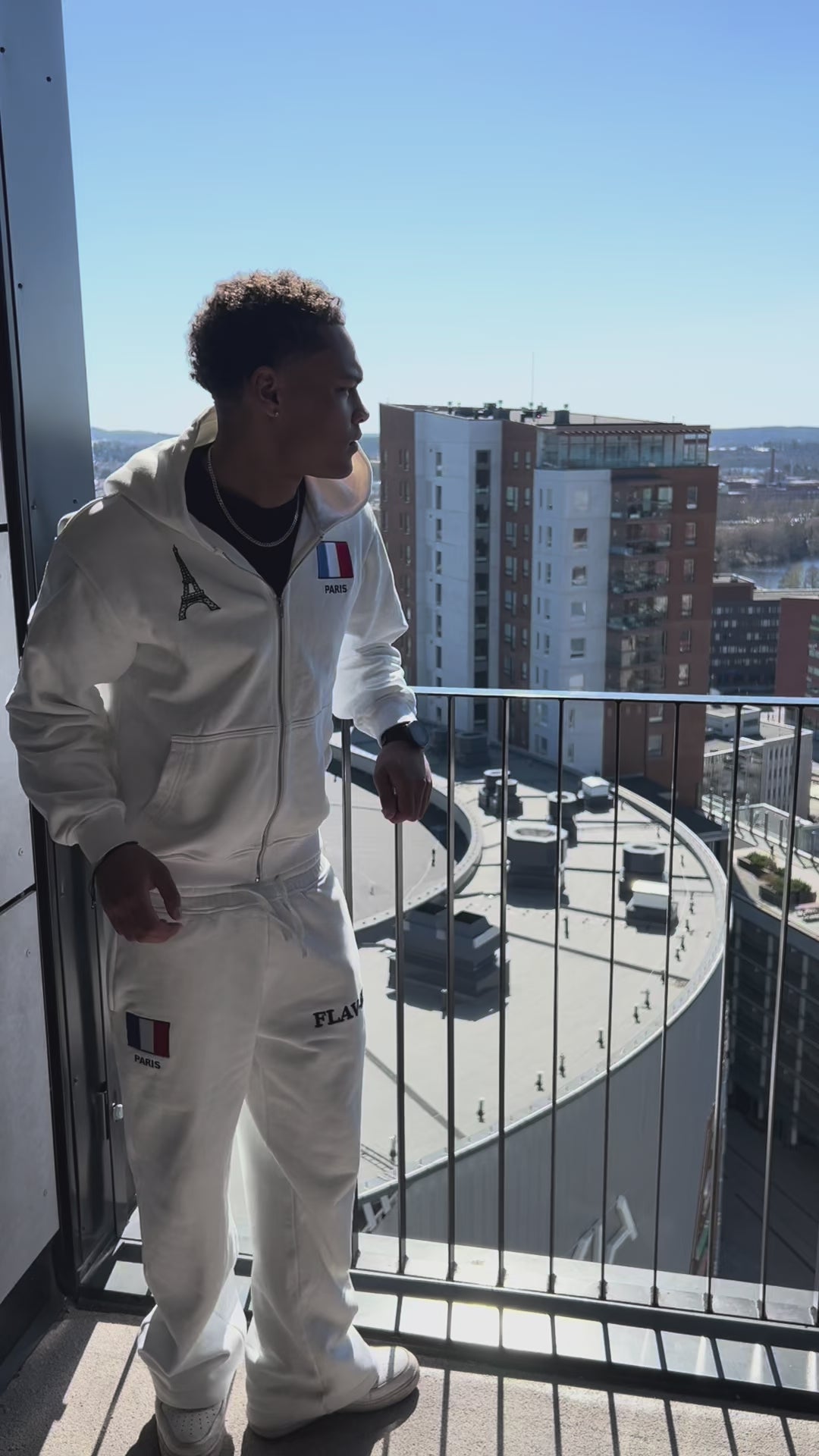 White Paris Hoodie